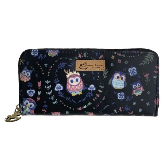 Uma Hana Handbags - Waterproof Owl Long Wallet Fits Phone & Bills